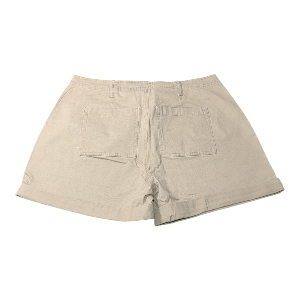 Terra & Sky -Women's - Beige Shorts - Size 16w - Plus -NWT -Button up Front - Picture 6 of 6
